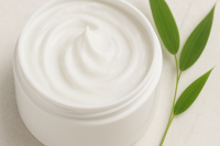 Face exfoliant base and a bamboo stem
